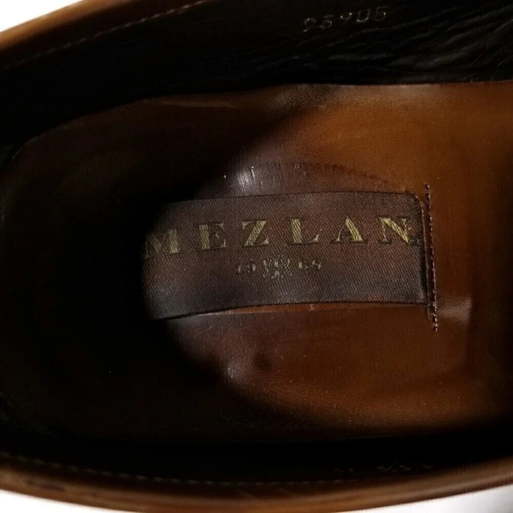 MEZLAN Ginza Calfskin Leather Classic Penny Loafer Dress Shoes Brown Old Money
